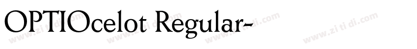 OPTIOcelot Regular字体转换 OPTIOcelot Regular字体转换